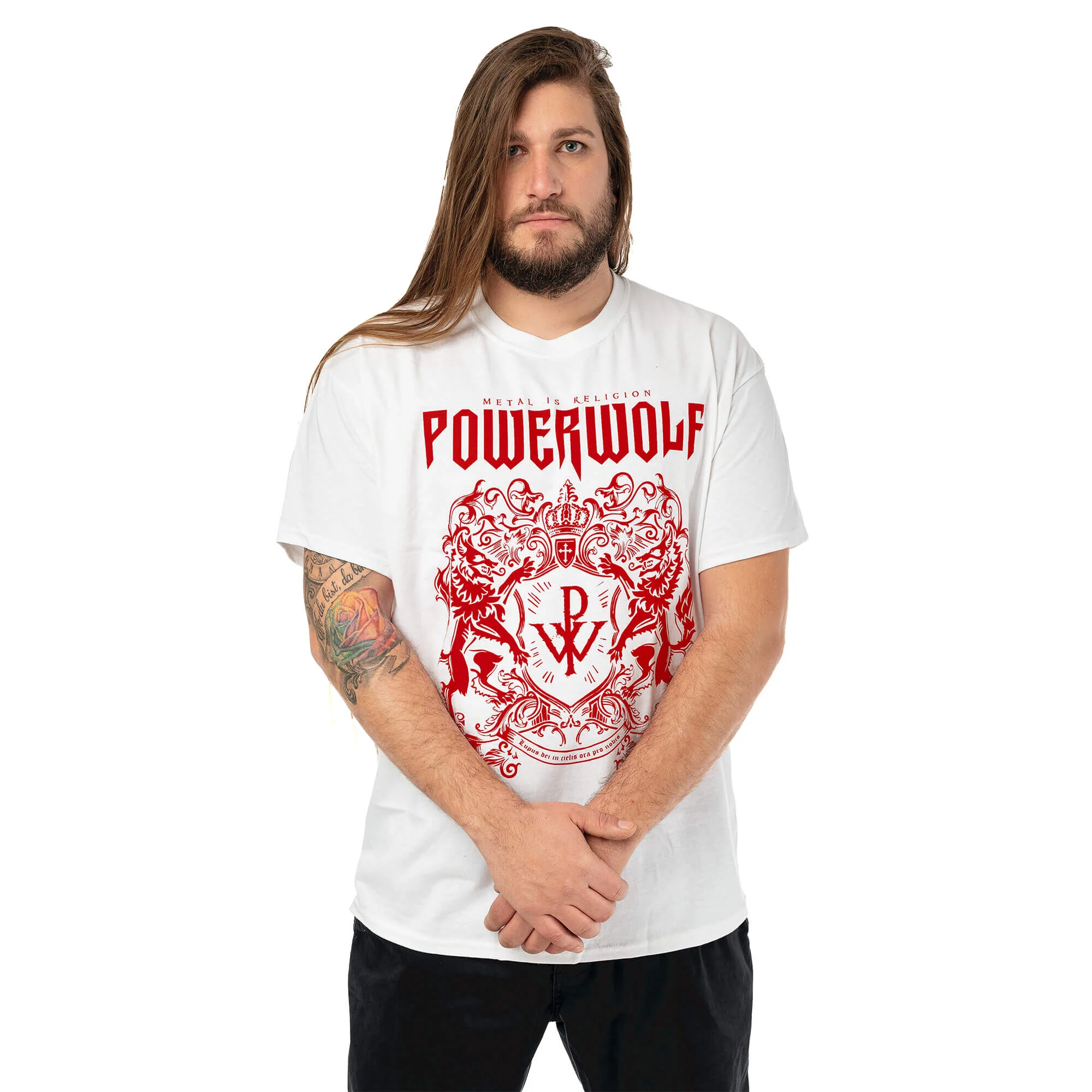 Red Crest White Tee - Image 4