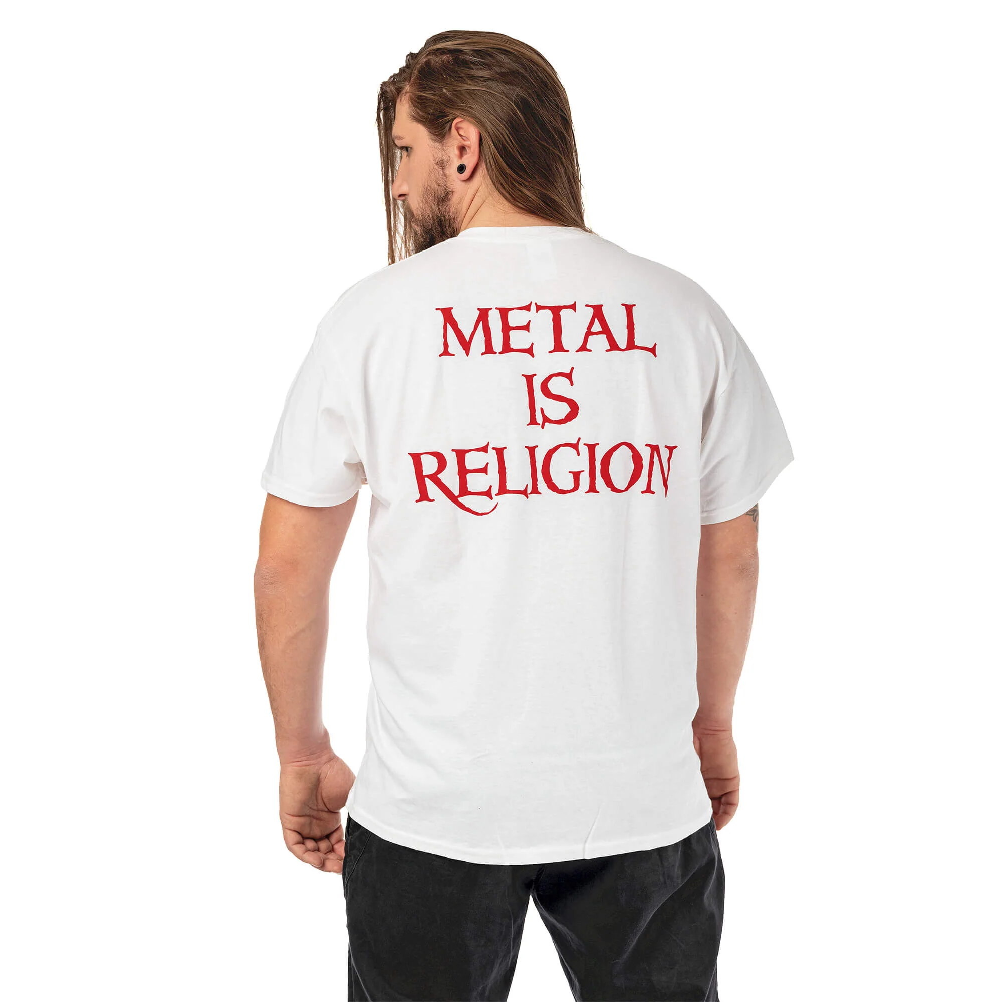 Red Crest White Tee - Image 5